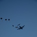 Spartan paratroopers jump at night