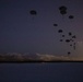 Spartan paratroopers jump at night