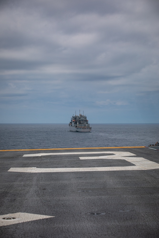 Kearsarge Conducts a Replenishment-at-Sea