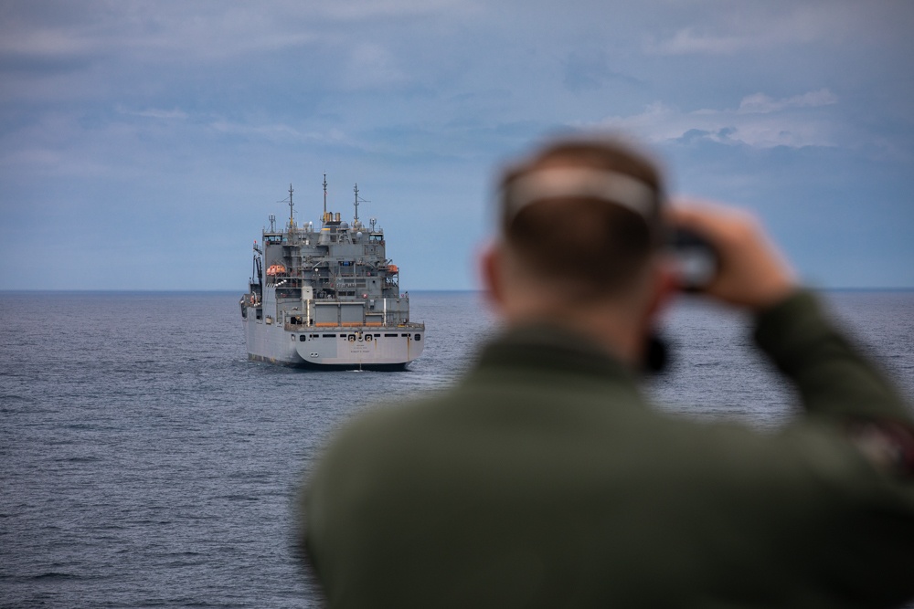 Kearsarge Conducts a Replenishment-at-Sea