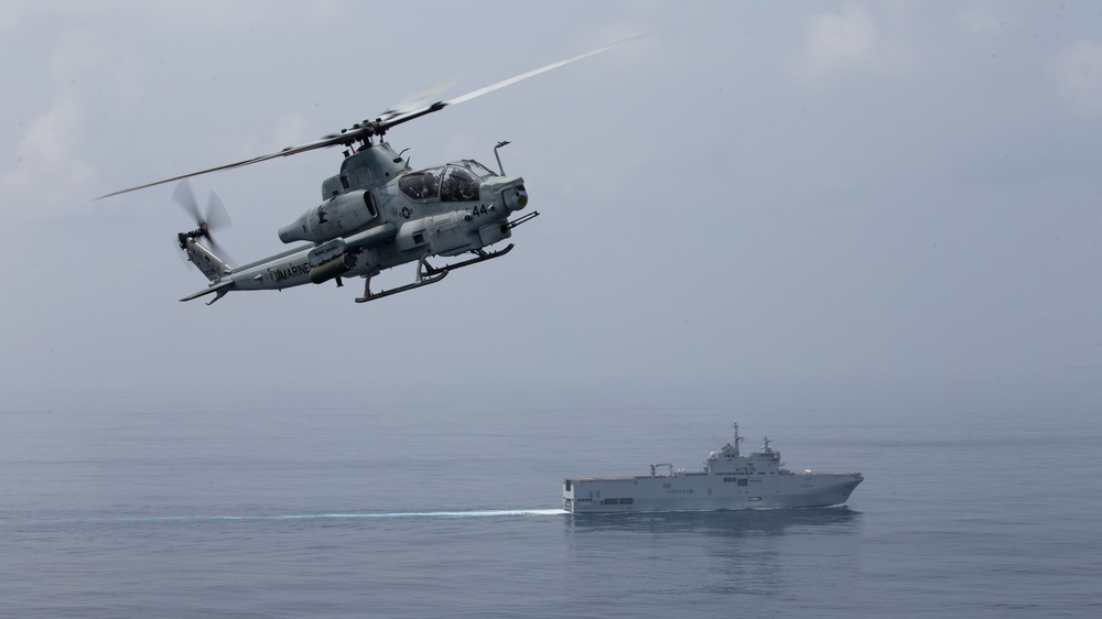 USS Somerset participates in exercise La Perouse 2021