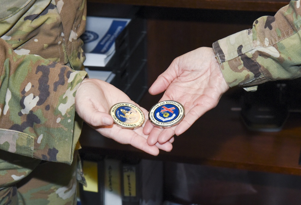 Airmen Display Coins
