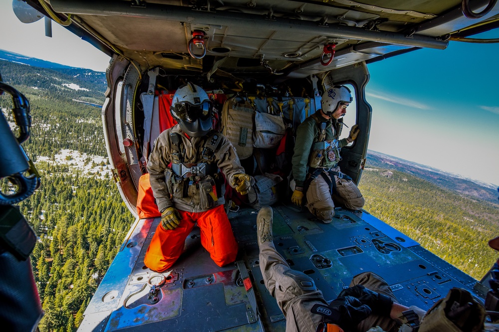 Longhorns of Helicopter Search and Rescue Squadron Conduct SAR Training