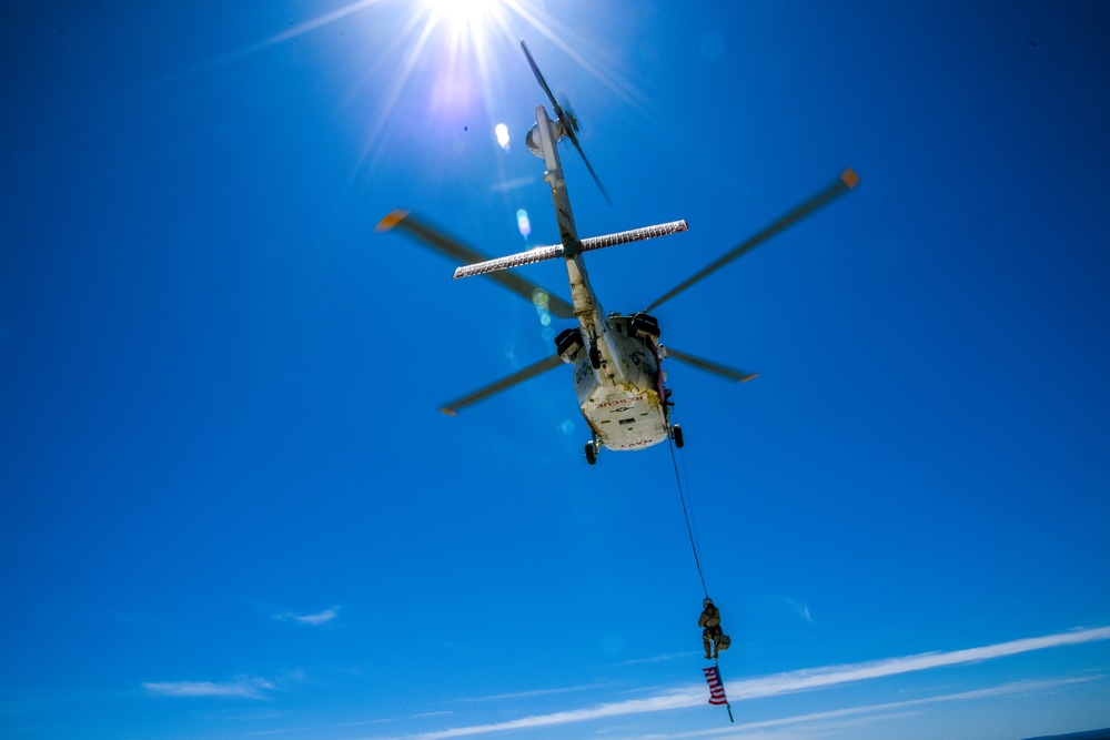 Longhorns of Helicopter Search and Rescue Squadron Conduct Last Final Flight