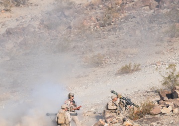 Marines use maneuver warfare while conducting live fire range