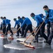 Kearsarge Sailors Clean Flight Deck