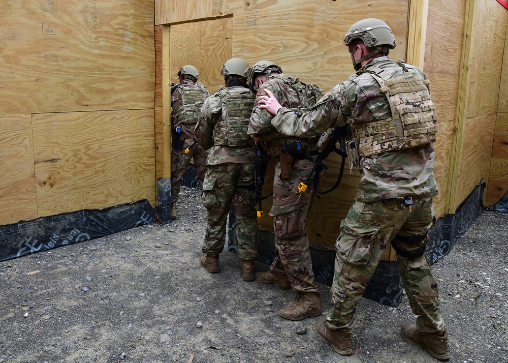 105th Airlift Wing Base Defense Squadron CQC Training