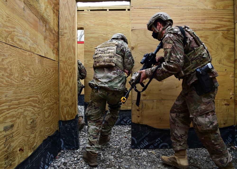 105th Airlift Wing Base Defense Squadron CQC Training