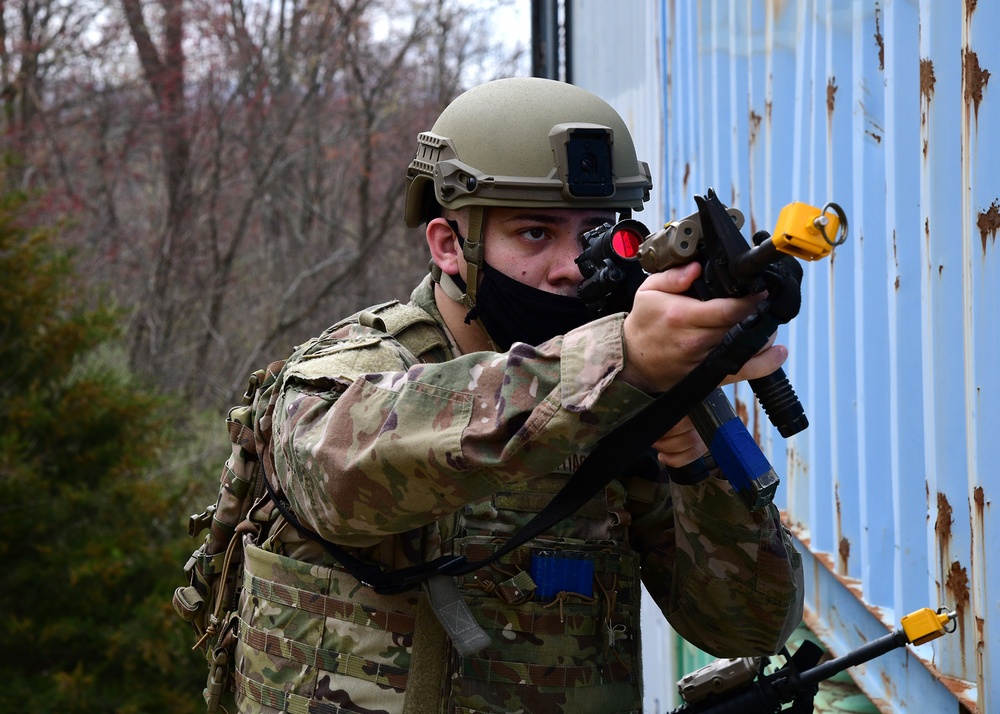 105th Airlift Wing Base Defense Squadron CQC Training