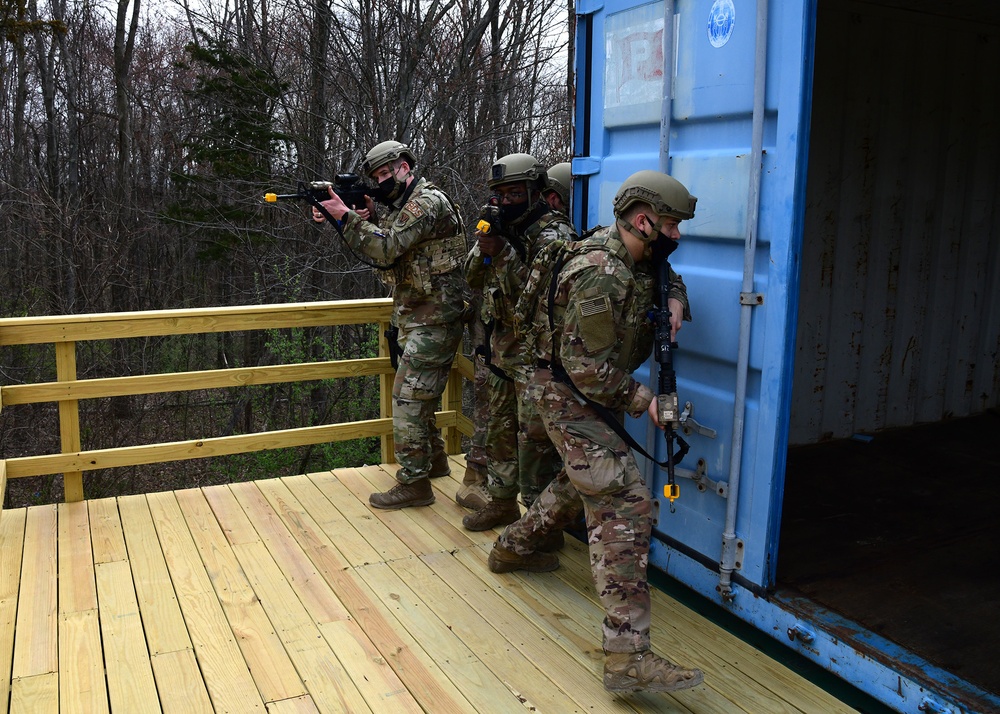 105th Airlift Wing Base Defense Squadron CQC Training