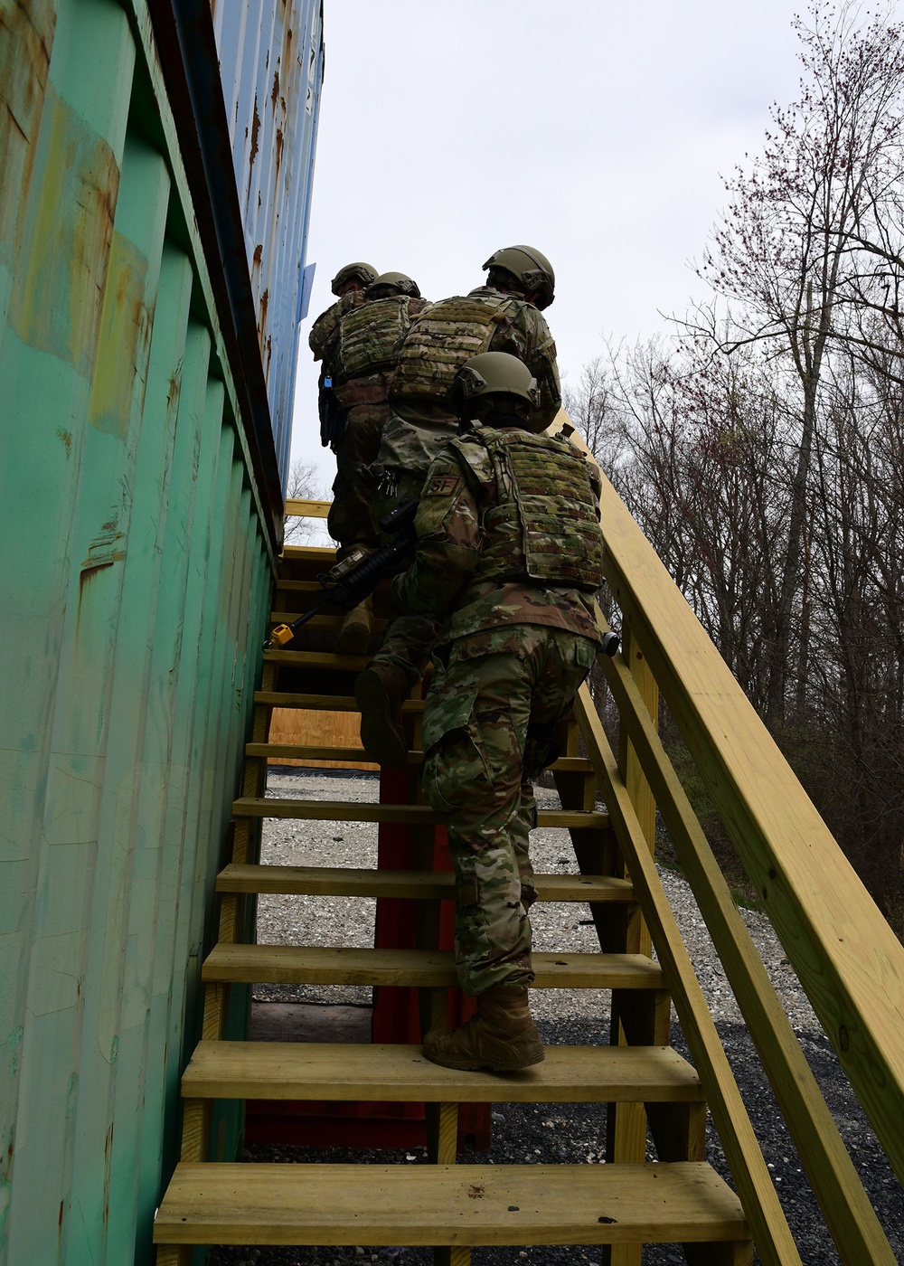 105th Airlift Wing Base Defense Squadron CQC Training