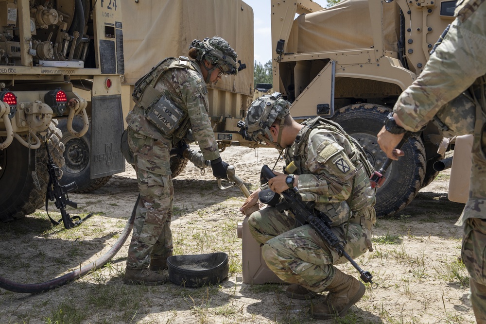 Soldiers conduct field operations at JRTC Rotation 21-06