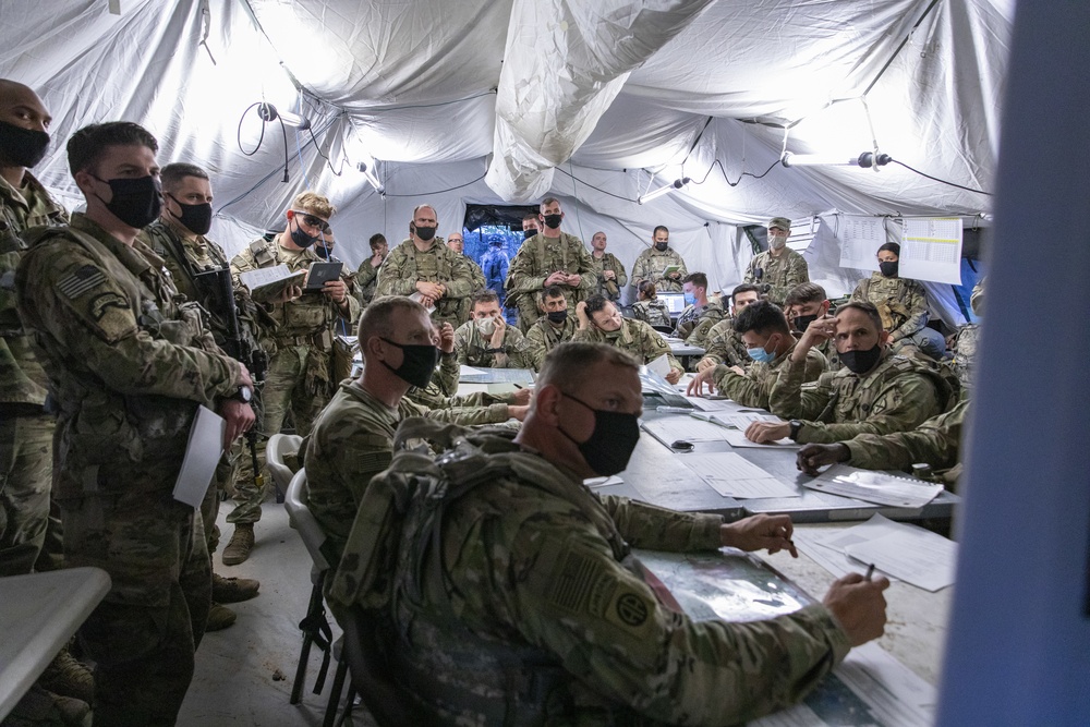 Soldiers conduct field operations at JRTC Rotation 21-06
