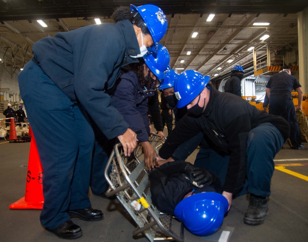 USS Harry S. Truman (CVN 75) is currently in Norfolk Naval Shipyard for its Extended Carrier Incremental Availability (ECIA)