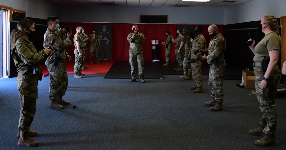 926th Security Forces Squadron take part in the Leader Led Training Course.