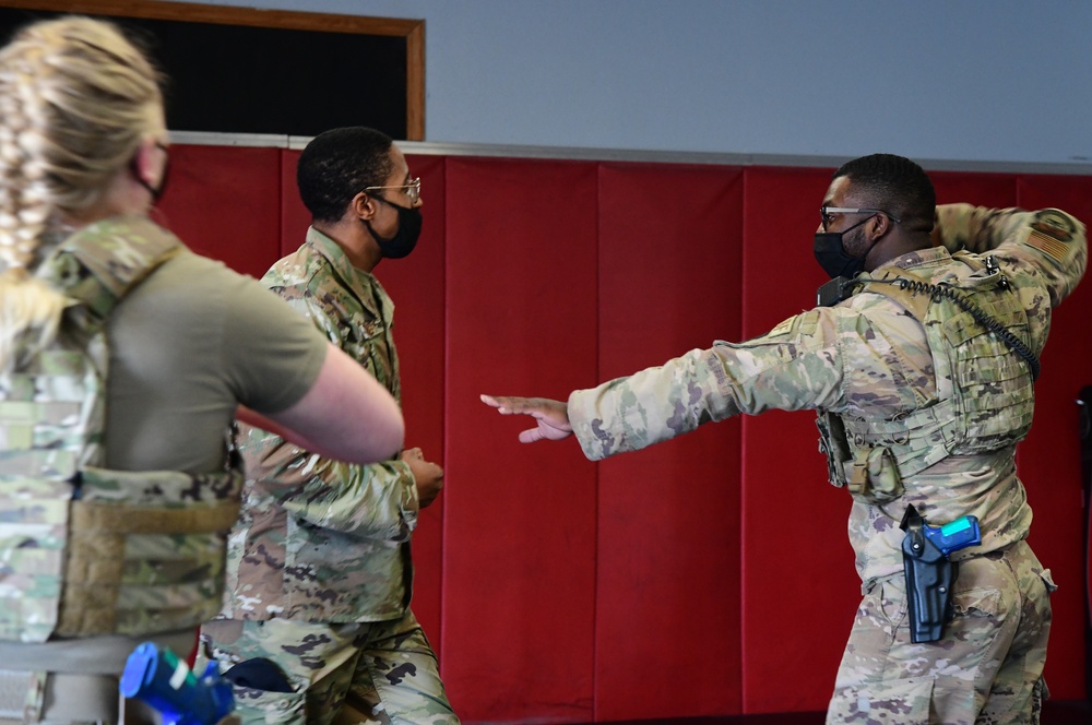 926th Security Forces Squadron take part in the Leader Led Training Course.