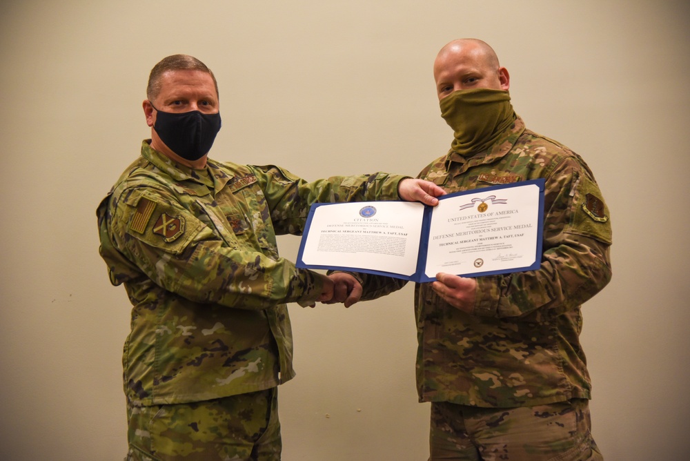 Tech. Sgt. Taft Is Awarded Meritorious Service Medal