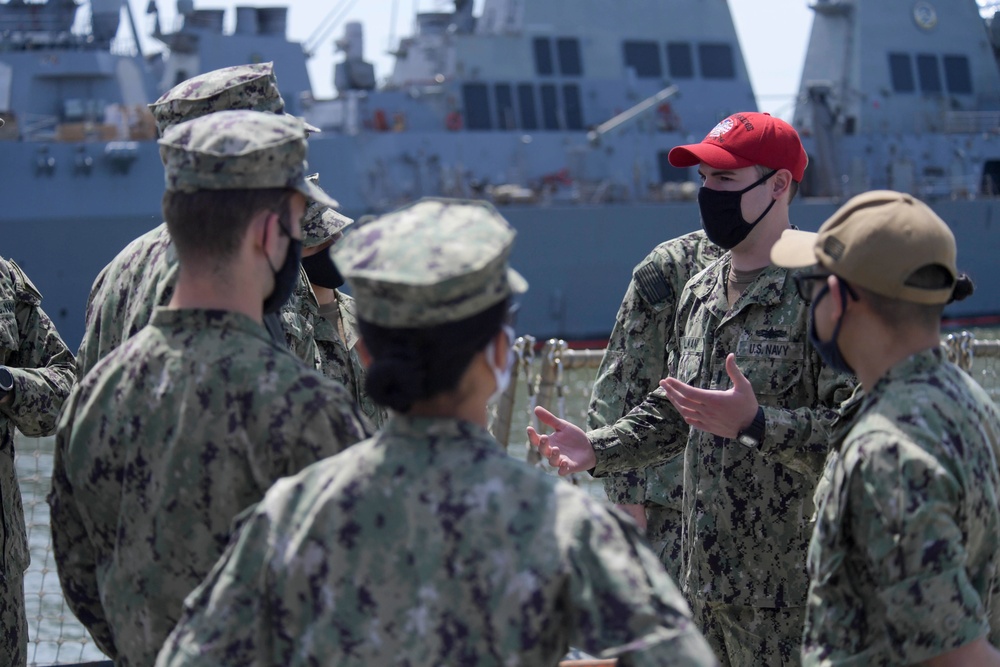 Midshipmen Visit Naval Station Norfolk