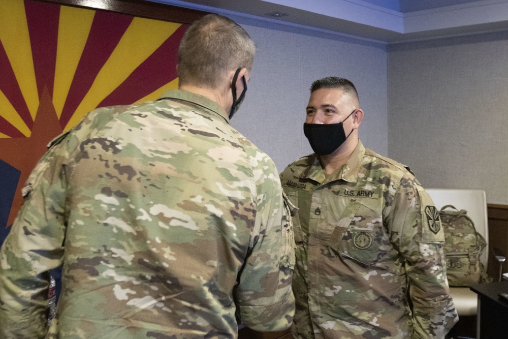 Gen. Hokanson, CNGB, Visits Arizona Guardsmen
