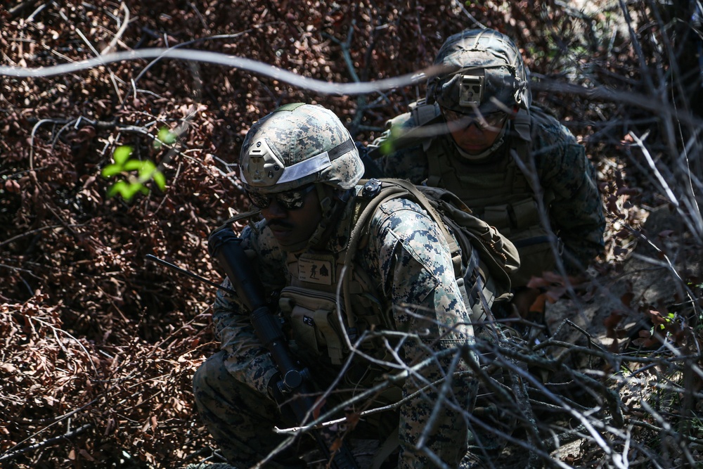 IMC Marines conduct fire, maneuver range