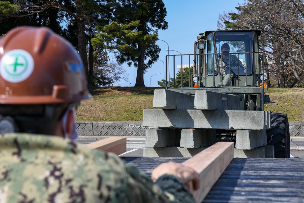 NAVFAC Far East Moves Safety Barriers