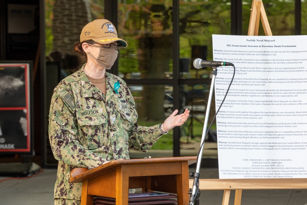 Norfolk Naval Shipyard Hosts Sexual Assault Awareness and Prevention Month Kickoff