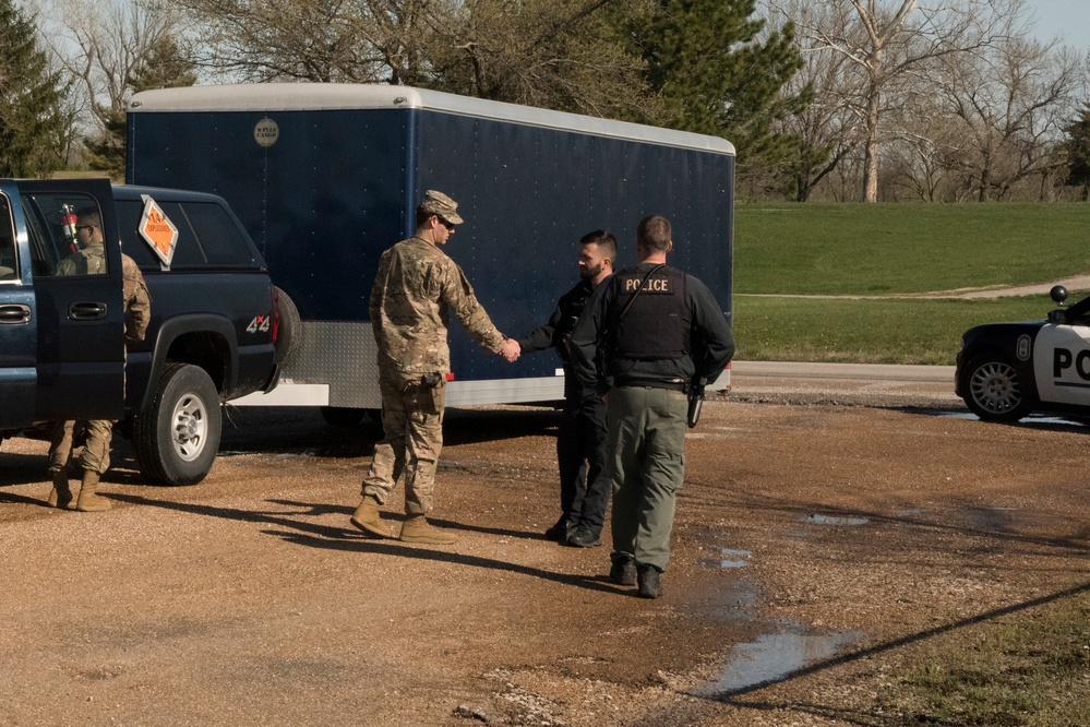 509th and 442nd EOD Integration Training Exercise with local police