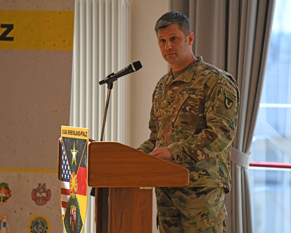 U.S. Army Garrison Rheinland-Pfalz welcomes new Command Sergeant Major