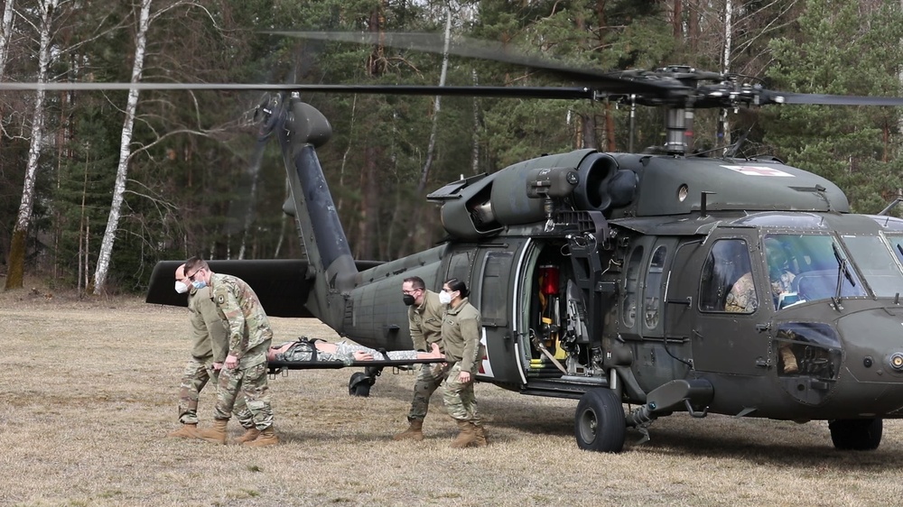 Army Reserve Soldiers in Europe get hands on Blackhawk MEDEVAC training