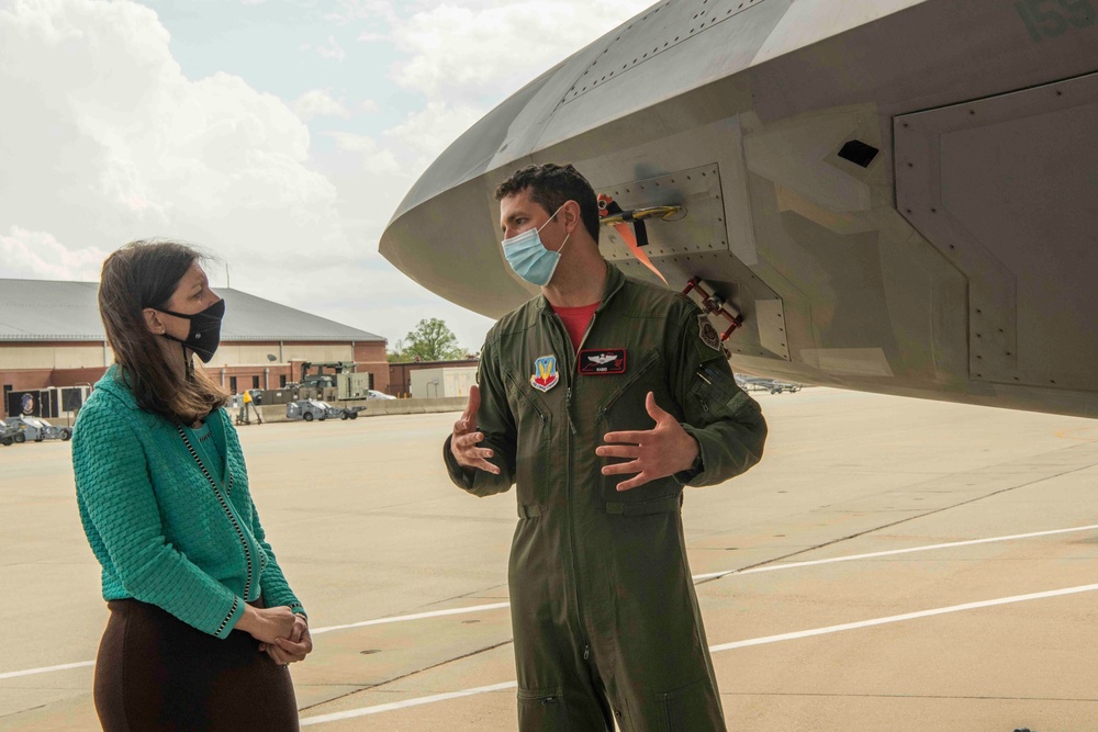 U.S. Congresswoman Elaine Luria visits the Virginia Air National Guard