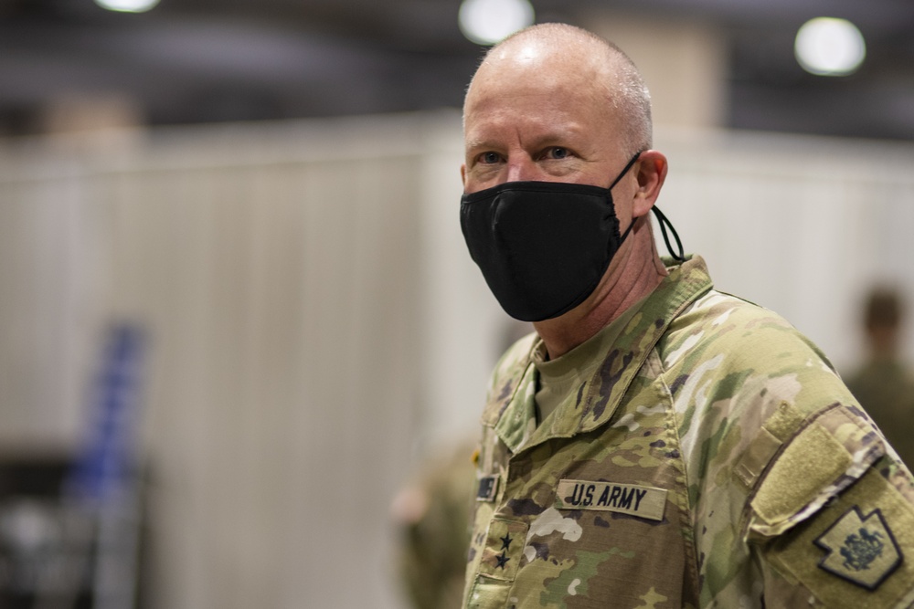 Pennsylvania National Guard Leadership visit Philadelphia Community Vaccination Centers