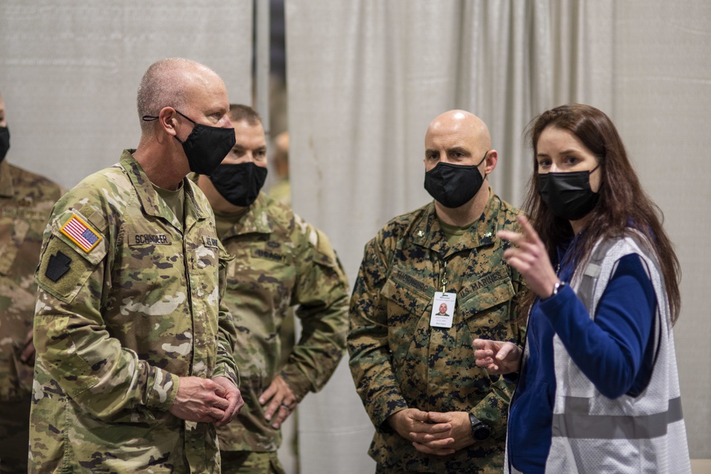 Pennsylvania National Guard Leadership visit Philadelphia Community Vaccination Centers