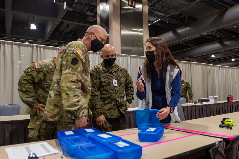 Pennsylvania National Guard Leadership visit Philadelphia Community Vaccination Centers