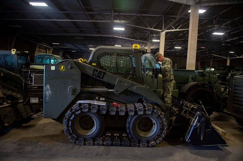 Seabees Perform Equipment Maintenance
