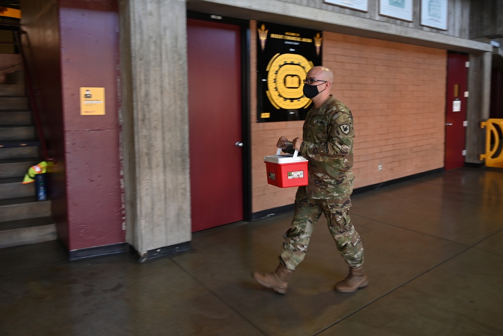 AZNG helps stand up indoor COVID-19 vaccination event in Tempe