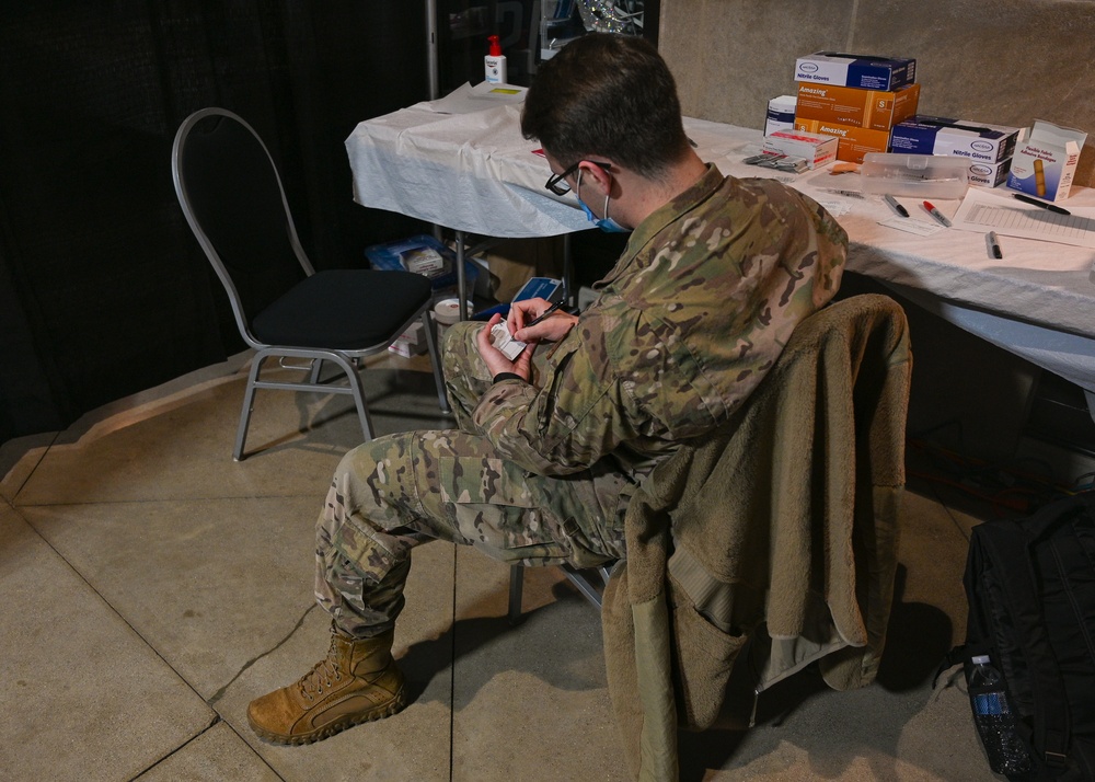 U.S. Air Force Airmen support Ford Field CVC
