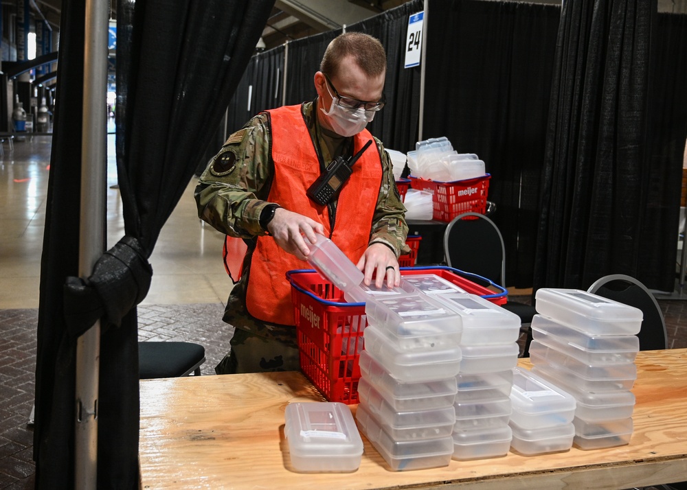 U.S. Air Force Airmen support Ford Field CVC