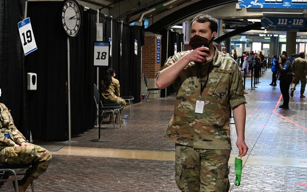 U.S. Air Force Airmen support Ford Field CVC