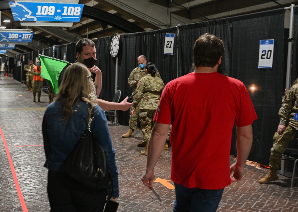 U.S. Air Force Airmen support Ford Field CVC