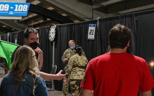 U.S. Air Force Airmen support Ford Field CVC