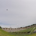 Football game flyover symbolizes partnership, promise