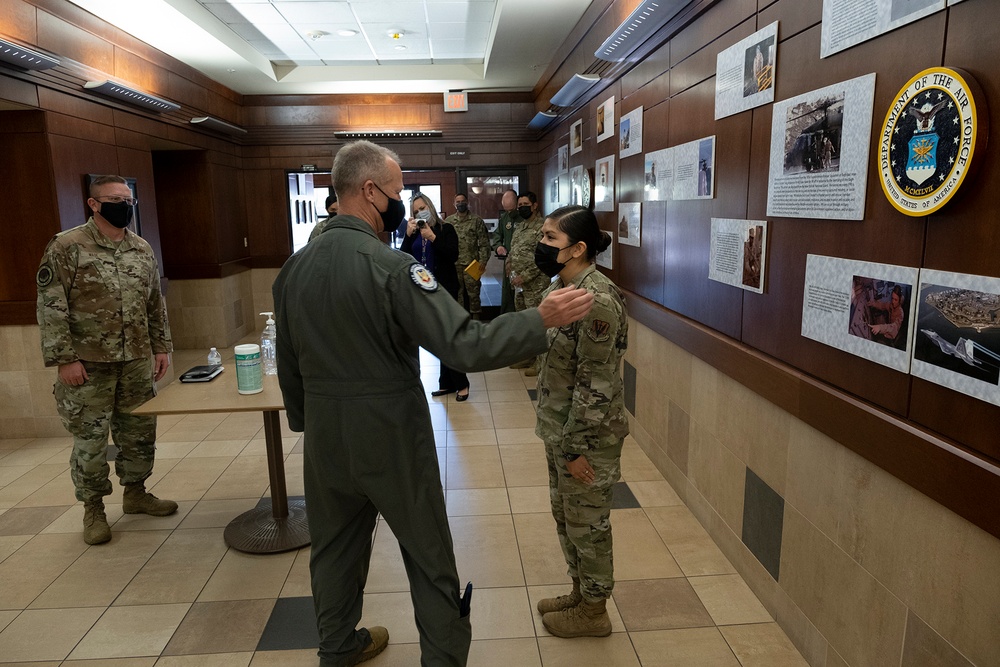 COMACC coins Technical Sergeant Shanda Boyle for superior performance