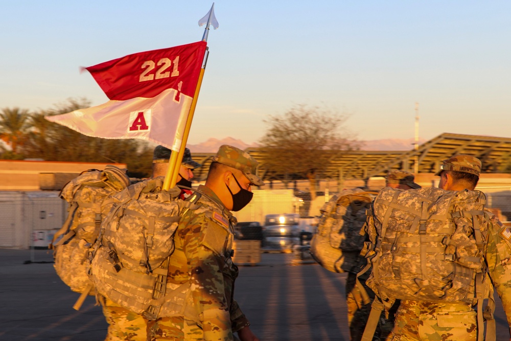 1st Squadron 221st Cavalry rucks for SHARP awareness