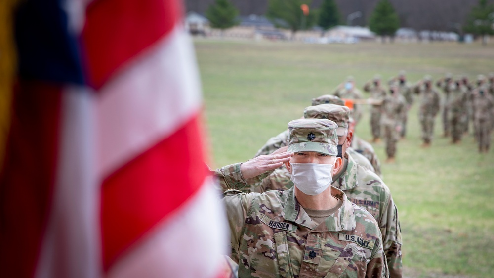 156th Expeditionary Signal Battalion Change of Responsibility Ceremony