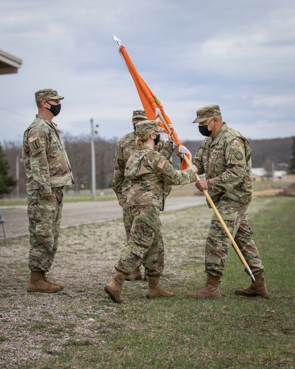 156th Expeditionary Signal Battalion Change of Responsibility Ceremony