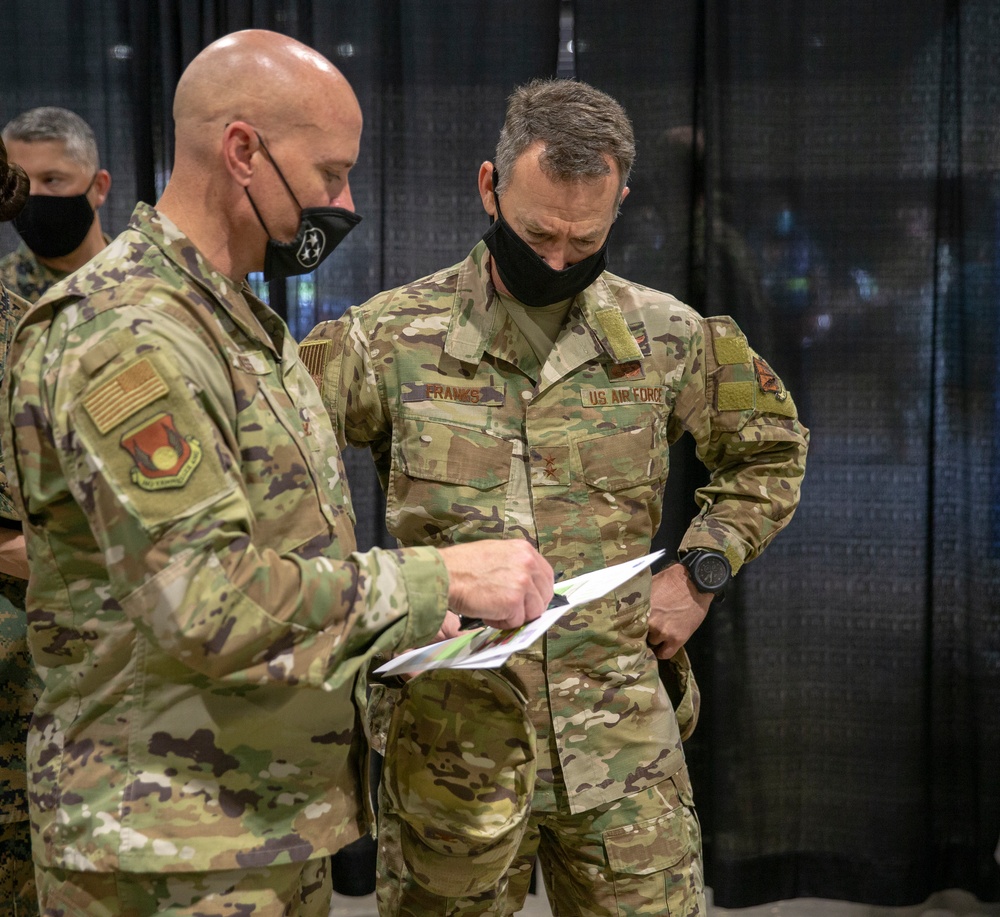 U.S. Air Force Maj. Gen. Chad Franks visits Memphis CVC on Day 6