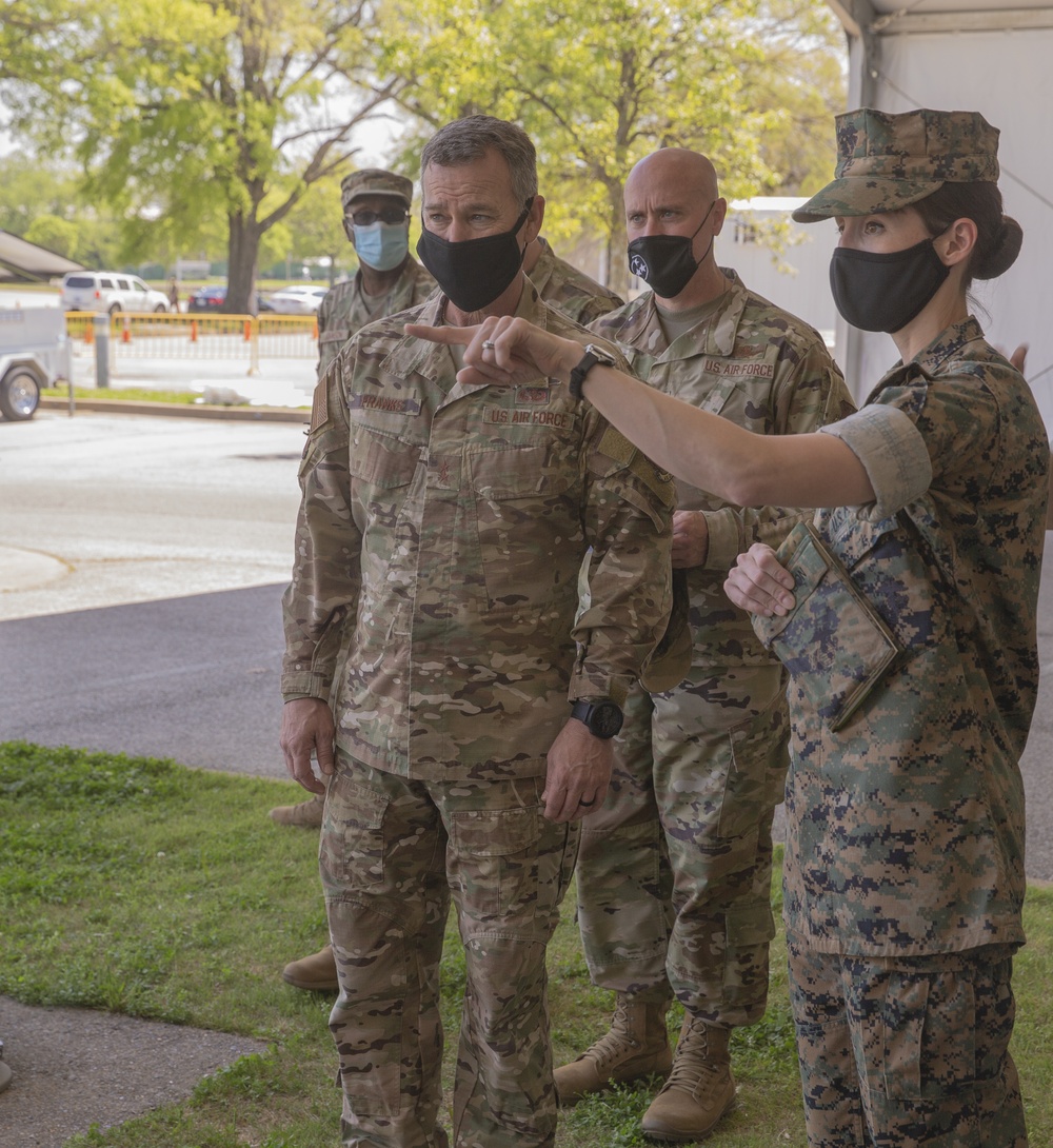 U.S. Air Force Maj. Gen. Chad Franks visits Memphis CVC on Day 6