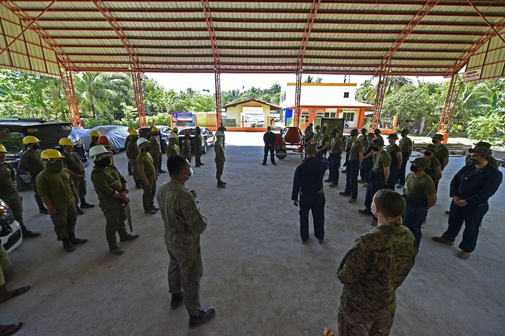 Balikatan 21: Barangay Duhat daycare center build