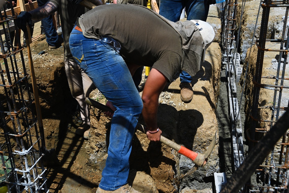 Balikatan 21: Barangay Baao Health Station construction