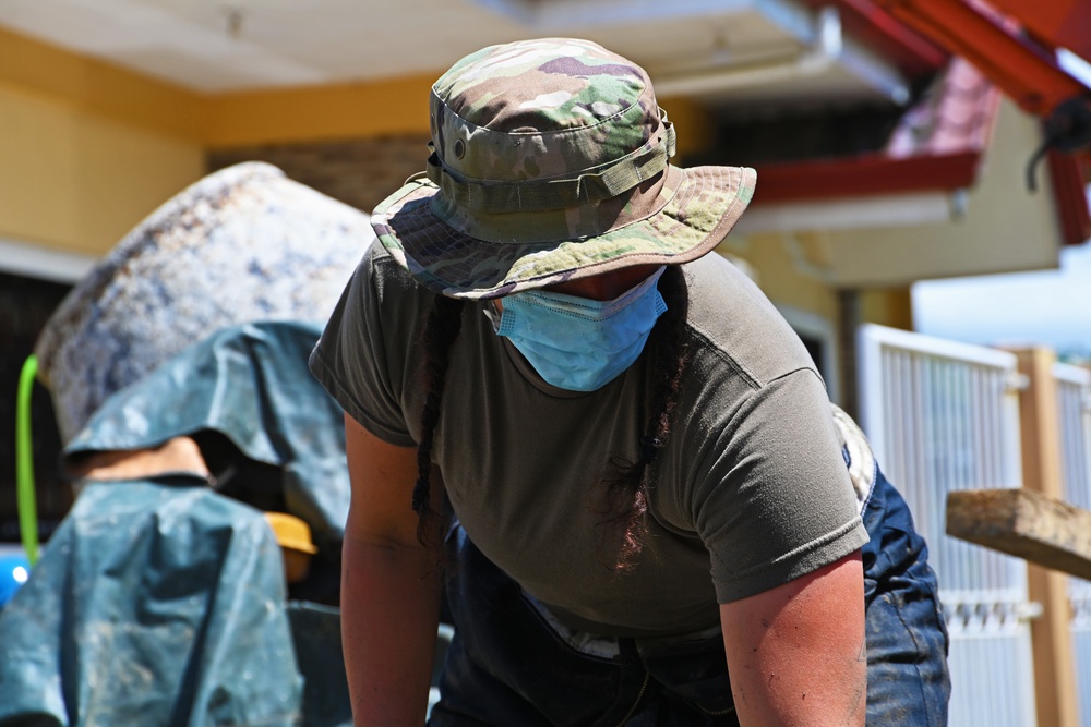 Balikatan 21: Barangay Baao Health Station construction